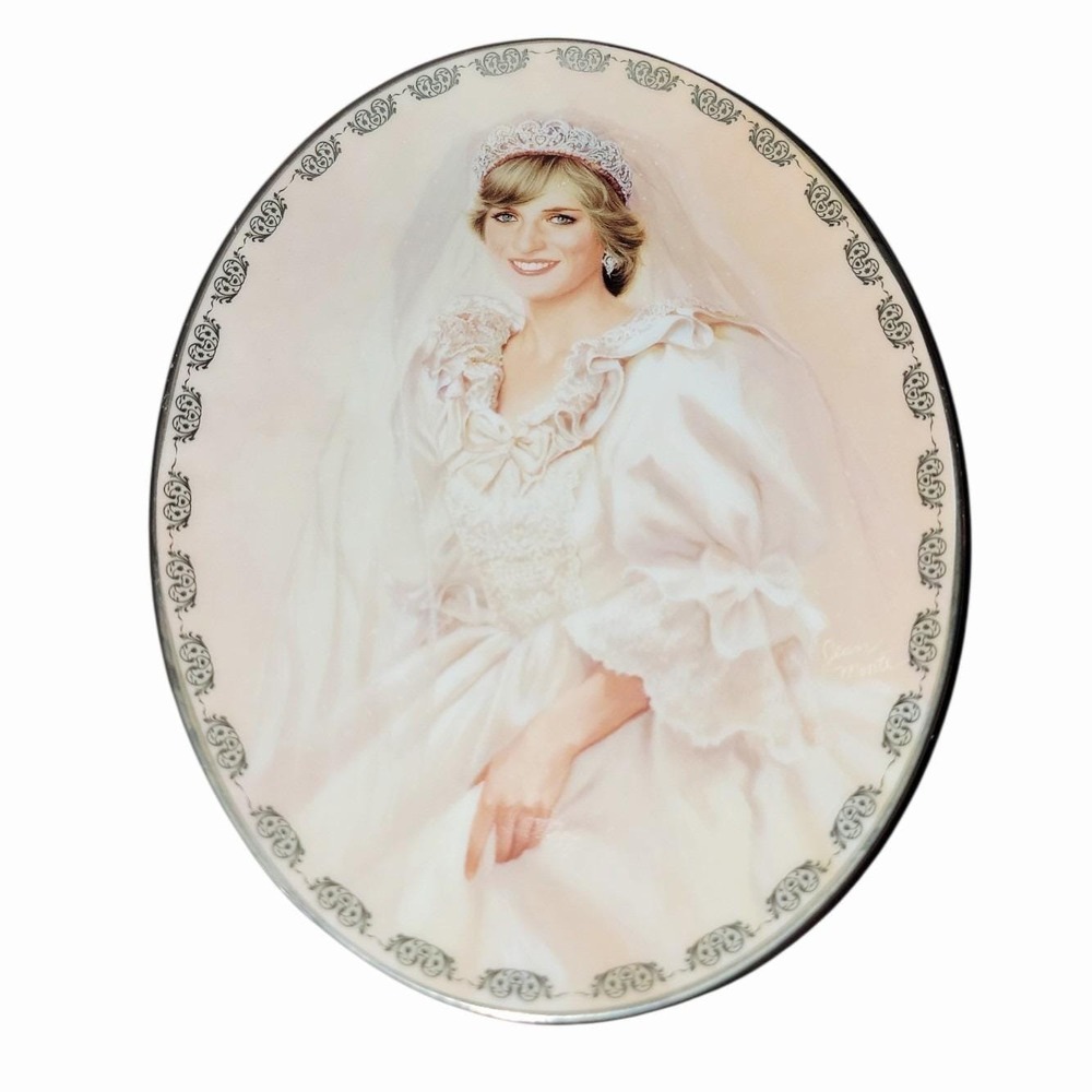 1997 Bradford Exchange The People's Princess Diana Queen Of Our Hearts Plate COA